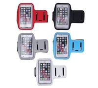 Brassement de téléphone Portable Running Téléphone Écran Tactile Écoute de téléphone Sportif étanche pour Le Jogging Bike Riding Material Néoprène 5 pièces Sky Bleu Noir Blanc