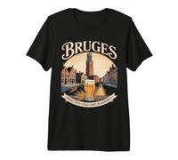 Brasseries à Bruges T-Shirt Haut de Gamme