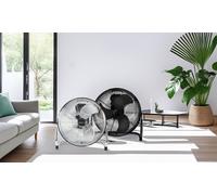 ProfiCare Ventilateur sol industriel VL3066WM - Silencieux Ø45cm 3 vitesses Boîtier métal Argent