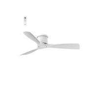 - Brasseur d'air 132 cm blanc KORO - SANS LUMIERE - Moteur DC 35W - Extra plat - Wifi - Contrôles vocaux - 3 pales