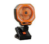Brasseur D'Air De Camping,Souffleur D'Air Silencieux À 3 Vitesses | Ventilateur de camping rechargeable avec pince et lanterne LED | Pour Table, Maison, Coupure De Courant, Plage, Camping-Car, Voiture