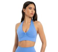 BrassiÃšre dos nu femme Gym Glamour Seamless open back Bleu M