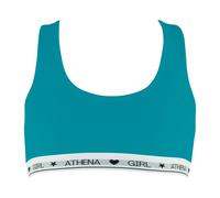 Girl Athena Douceur Coton Q938 Soutien-Gorge, Bleu Lagon, 12 Ans Fille