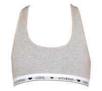 Brassière à coques amovibles coton ultra doux girl by gris chiné 10A