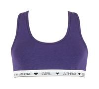 Brassière à coques amovibles fille coton ultra doux athena fille violet 10A