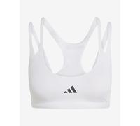 Brassière adidas Optimé Workout Strappy Light Support blanc noir femme - M