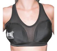 Metal Boxe Brassière protège-poitrine avec coques Femme Noir S
