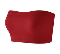 Brassière bandeau unie sans coque extensible et confortable | Construction non rembourrée, pour une sensation douce comme du modal, bande élastique, soutien sans armatures
