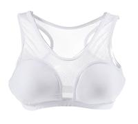 Brassière blanche avec coques de protection amovibles XS