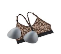 Brassière col V femme Nike Dri-Fit Indy Leopard Print Marron XS Female