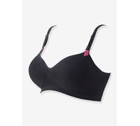 Cache Cœur - Brassière d’Allaitement - Beige - Confort supérieur - Coques Amovibles et Clips Pratiques (FR/ES, Alpha/Lettres, Moyen, Taille Normale, Taille Normale, Noir)
