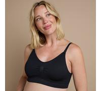 Brassiere De Grossesse Sans Armatures En Microfibre Côtelé Honesty Noir 42/44