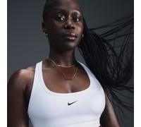 Brassière de sport à maintien léger Nike Swoosh Light Support pour femme Blanc/Noir XL