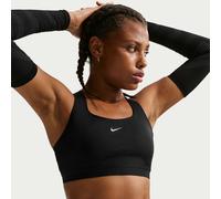 Brassière de sport à maintien supérieur avec doublure légère Nike Swift pour femme Noir/Silver S