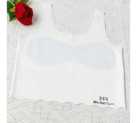 Brassière de sport décontractée pour filles en développement, anti-glisse, débardeur respirant pour élèves d'école primaire/secondaire, été 8Y,10Y,12YLettres,UnicoloreÉtoffe