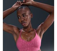 Brassière de sport imprimée, rembourrée et réglable, à maintien léger, Nike Indy, pour femme Sweet Beet/Deep Garnet/Rush Maroon M