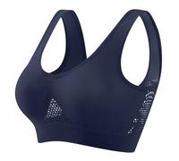 Brassière de Sport pour Femme sans Armatures Soutien-Gorge Couleur Unie Comfortable sous-vêtements Maille Respirant Léger Lingerie Sports Antichoc pour Dames