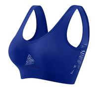 Brassière de Sport pour Femme sans Armatures Soutien-Gorge Couleur Unie Comfortable sous-vêtements Maille Respirant Léger Lingerie Sports Antichoc pour Dames