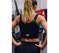 Brassière de sport rembourrée homme - noir - S, noir