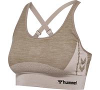 Hummel Cleaa Seamless Sports Top Beige S Femme