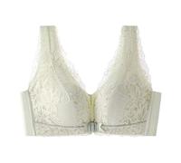 Brassiere De Sport, Soutien Gorge Decollete Plongeant Push-Up sans Armatures Dos en Dentelle Élégant Taille S Fermeture Avant éPaisseur Moyenne Bustier Rehaussant Et Lissant Les Côtés