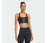 Brassière de training 3 bandes Optime Maintien moyen Black / Black XS