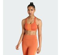 Brassière de training 3 bandes Optime Maintien moyen Fox Orange / Fox Orange XS