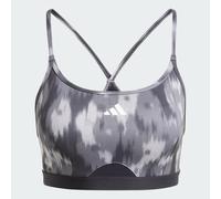 Brassière de training imprimé floral intégral Aeroreact Essentials Maintien léger Grey Two / Black L (C-D)