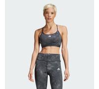 Brassière de training imprimé floral tie-dye Aeroreact Essentials Maintien léger Grey Five / Carbon 2XS (C-D)