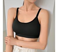 Brassière en tricot côtelé pour femmes Taille UniqueUnicoloreTissu tricoté