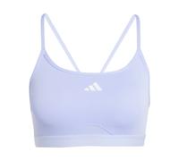 Adidas Aeroreact 3 Stripes Low Impact Sports Bra Violet XS Femme