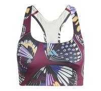 Adidas X Farm Medium Impact Sports Bra Rouge M / AB Femme