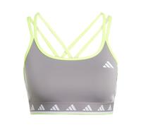 Brassière femme adidas Hyperglam Double Strap Color Pop Gris XS