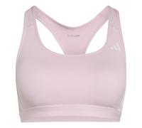 Adidas Optime Essentials Workout 3 Stripes Medium Impact Sports Bra Rose XS Femme