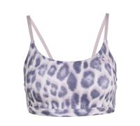 adidas Damen Optime Essentials Workout Leopard Light Support Bra, Ice Purple/Shadow Navy, S