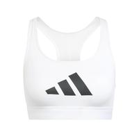 Adidas Powerreact Big Logo Graphic Sports Bra Blanc XS Femme