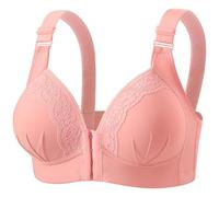 Brassiere Femme avec Bonnet Complet Fermeture Devant Sport Maintien Extreme Soutien Gorge Grande Taille sans Armature Confort Seamless pour Yoga Course Fitness