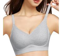 Brassiere Femme avec Bonnet Complet Fermeture Devant Sport Maintien Extreme Soutien Gorge sans Armature Push Up Lingerie Confort Couverture Totale Au Quotidien