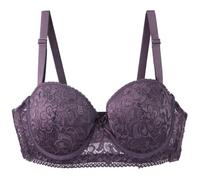 Brassière Femme Bon Maintien Devant en Bretelles Mariée Spécialisée 70a Nuit Collant Zip Discret Echancré Coussinet Laniere Prune Zippée Gros Ajouré Moulant Coutures