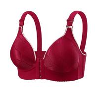 Brassiere Femme Bonnet Complet Fermeture Devant Sport Maintien Extreme sans Armature Anti Affaissement Bralette Classique sous Vetement Bra Tous Les Jours Quotidien Confort