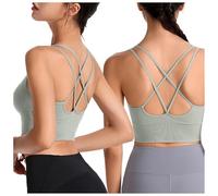 Brassière Femme Brassiere Femme sans Armature Soutien Gorge Noir Dentelle Anti Transpiration Gorgé Invisible Grande Taille Coton avec Sport Camisole 4XL Beige Forte Poitrine Maintien Gainant