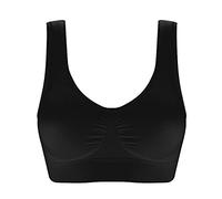 BrassièRe Femme - Col V Pas Cher BrassièRe avec Rembourrage Fin Elastique Fitness Confortable Brassiere Ouverture Devant Soutien-Gorge De Sport