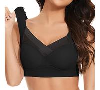 Brassiere Femme, Comfit Soutien Gorge Brassiere Push Up Quotidien sous-Vêtements Bra Grande Taille Forte Poitrine Lingerie Sport Maintien Fort Respirante Tous Les Jours