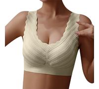 BrassièRe Femme Grande Taille, Soutien-Gorge De Nuit sans Coutures Et Confortable pour Femme Orné De Dentelle pour Se DéTendre Et Se Sentir Bien La Nuit Grandes Tailles Disponibles sans Armatures