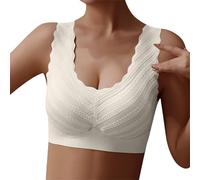 BrassièRe Femme Grande Taille, Soutien-Gorge De Nuit sans Coutures Et Confortable pour Femme Orné De Dentelle pour Se DéTendre Et Se Sentir Bien La Nuit Grandes Tailles Disponibles sans Armatures