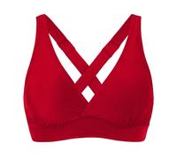 Brassière Femme Haut De Maillot Bain Bandeau Tankini Triangle Menstruel Taille Haute Maillot'de Grande Hauts Maillots Bustier Push Up Bikini pour Brassiere Vintage Soutien Gorge Intégré Rembourré