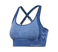 Hummel Mt Shine Seamless Sports Top Bleu XS Femme