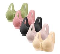 Brassière Femme Lot de 1/3/4/5 Soutiens-Gorge Femme de Sport Yoga Coussinets Amovibles Fitness Grande Taille Bretelles Réglables Doux Et Respirant Brassière Push Up pour Quotidien Yoga