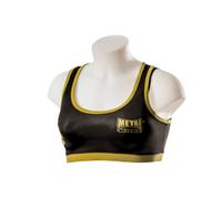 METAL BOXE Brassière Sport Noir/Gold Femmes, Large