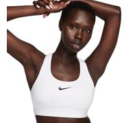 Nike Brassière de sport Swoosh rembourrée maintien moyen Blanc/Stone Mauve/Noir M EU